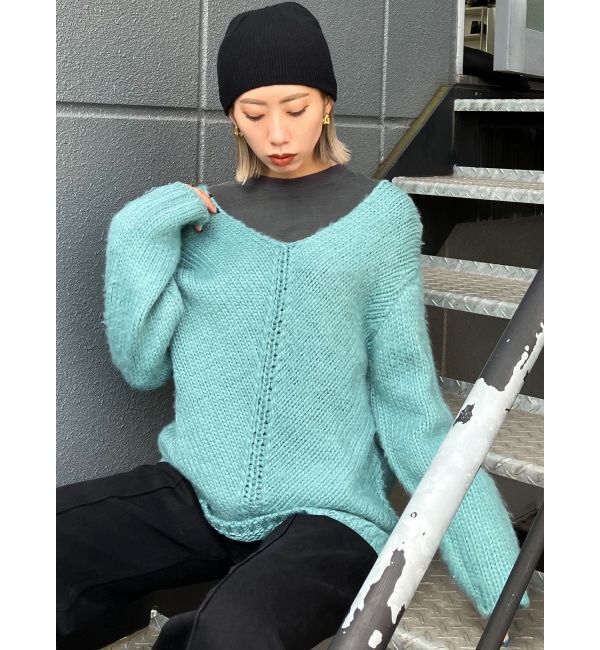 EMODA「オーバーサイズショルダーニット」|ニット・セーター|