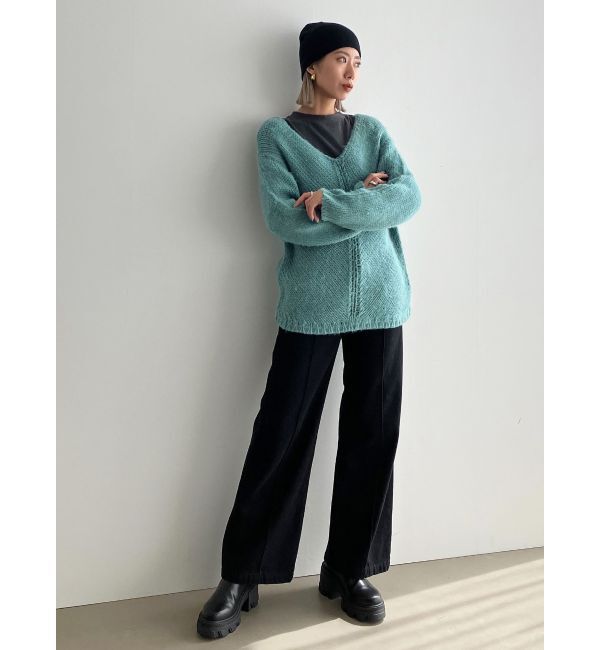 EMODA「オーバーサイズショルダーニット」|ニット・セーター|