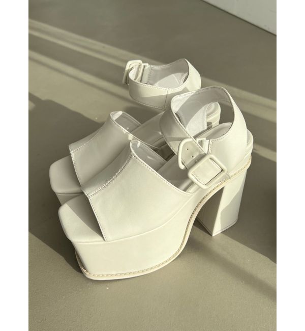 EMODA「センターシームバルキーサンダル」|サンダル|ホワイト