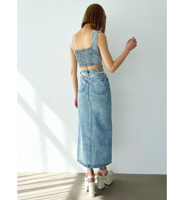 EMODA「フロントジップデニムビスチェ」|Tシャツ・カットソー|