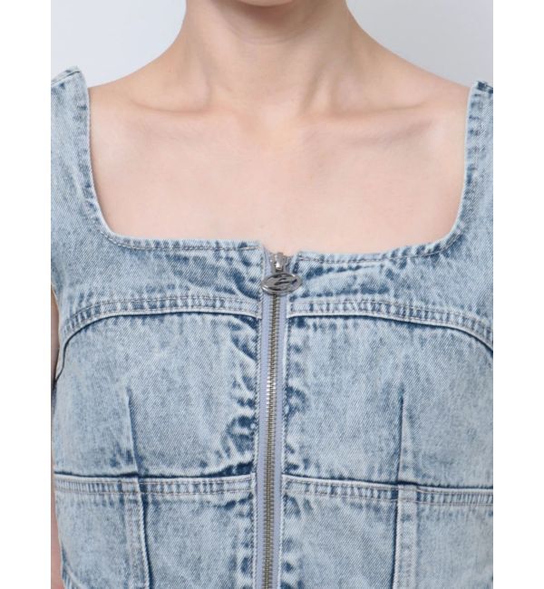 EMODA「フロントジップデニムビスチェ」|Tシャツ・カットソー|