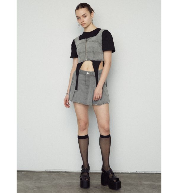 EMODA「フロントジップデニムビスチェ」|Tシャツ・カットソー|