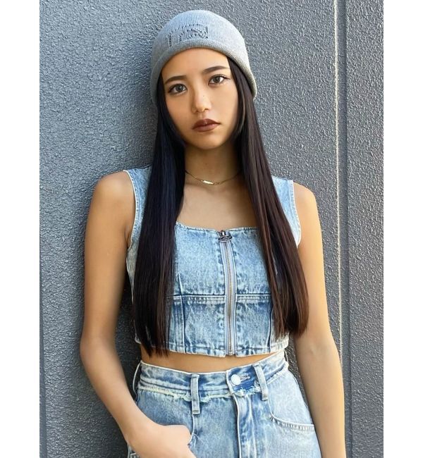 EMODA「フロントジップデニムビスチェ」|Tシャツ・カットソー|