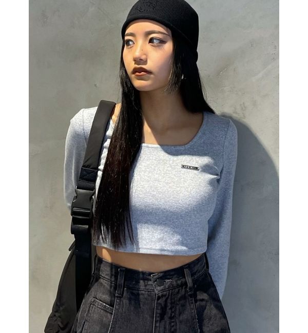 EMODA「プレートクロップトップ」|Tシャツ・カットソー|