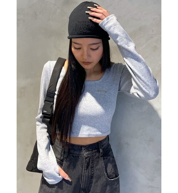 EMODA「プレートクロップトップ」|Tシャツ・カットソー|