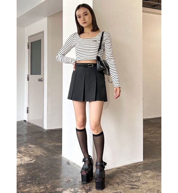 EMODA「プレートクロップトップ」|Tシャツ・カットソー|