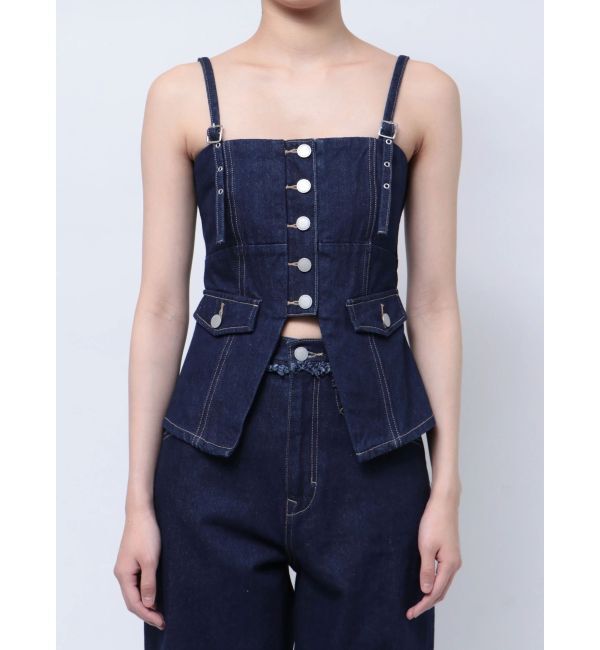 EMODA「デニムキャミソール」|キャミソール|インディゴ