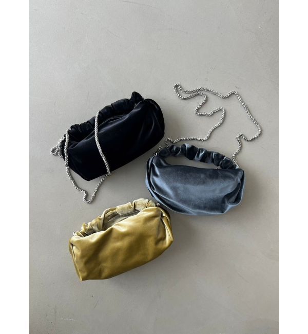 EMODA「ギャザーハンドポーチバッグ」|ハンドバッグ|