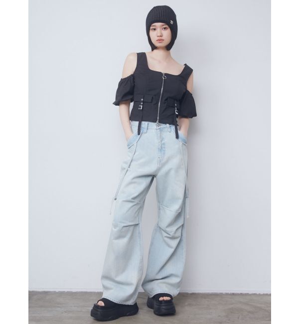 EMODA「ボックスEマークビーニー」|ニット帽|