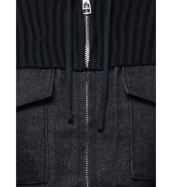 EMODA「ドッキングポケットニットパーカー」|ニット・セーター|