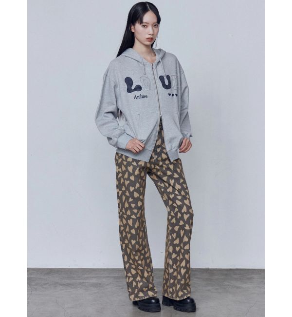 EMODA「ミッドワイドジャストウエストジーンズ」|デニム|