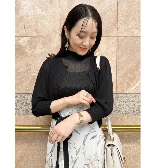 MERCURYDUO「コンパクトシアーカーディガン」|カーディガン|