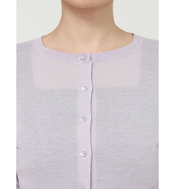 MERCURYDUO「コンパクトシアーカーディガン」|カーディガン|