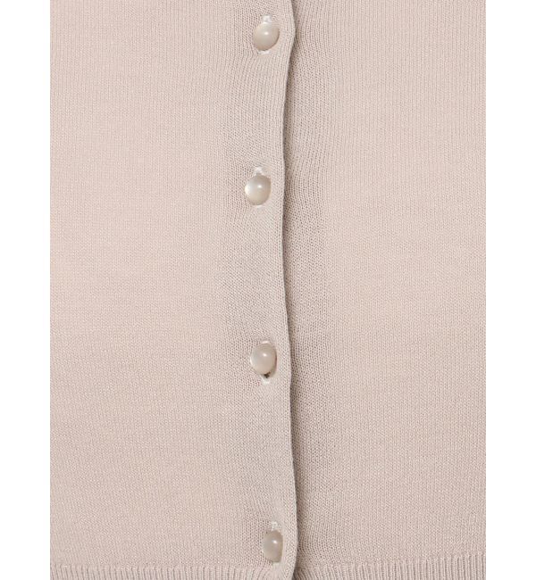 MERCURYDUO「コンパクトシアーカーディガン」|カーディガン|