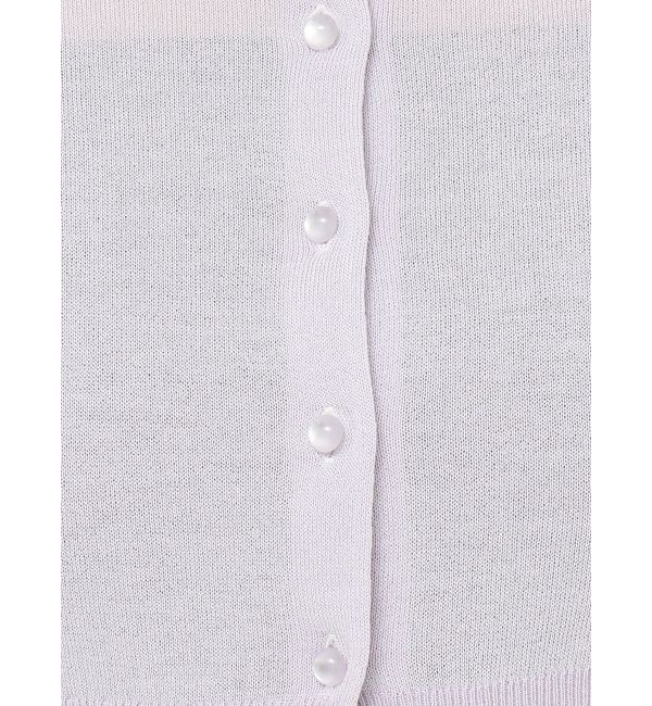 MERCURYDUO「コンパクトシアーカーディガン」|カーディガン|