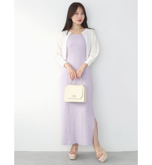 MERCURYDUO「コンパクトシアーカーディガン」|カーディガン|