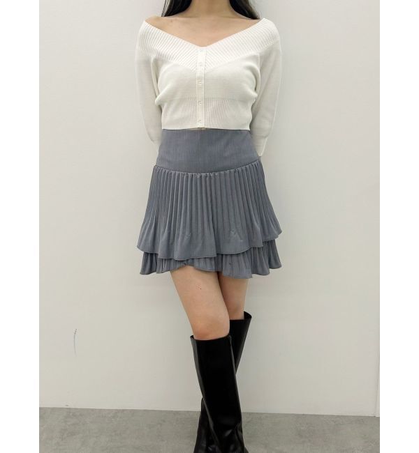 MERCURYDUO「マニッシュプリーツミニスカート」|スカート|