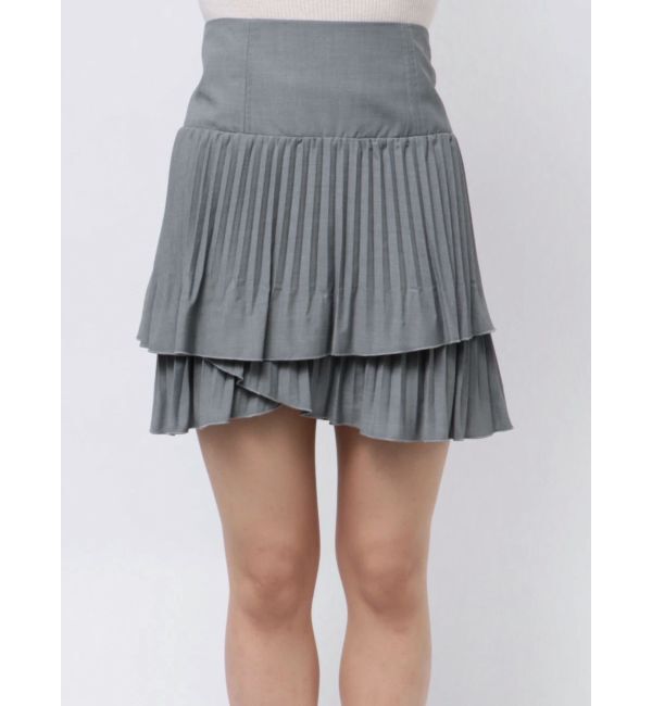 MERCURYDUO「マニッシュプリーツミニスカート」|スカート|