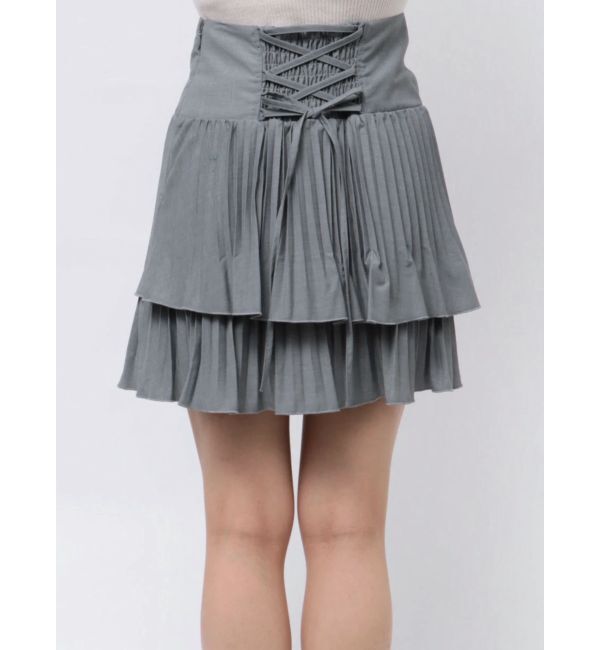 MERCURYDUO「マニッシュプリーツミニスカート」|スカート|