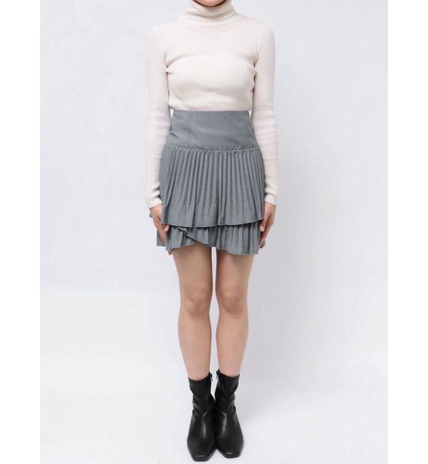 MERCURYDUO「マニッシュプリーツミニスカート」|スカート|