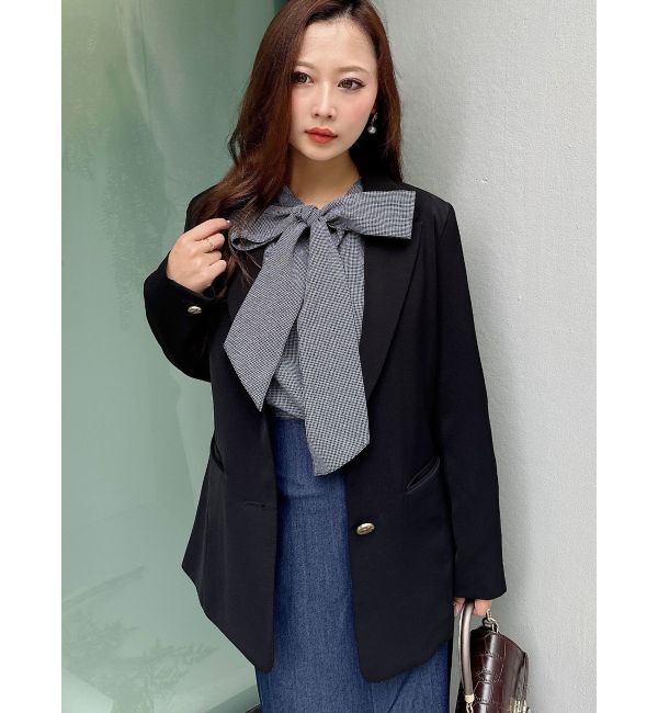 MERCURYDUO「2WAYオープンラッフルショルダーロングスリーブブラウス」|シャツ・ブラウス|