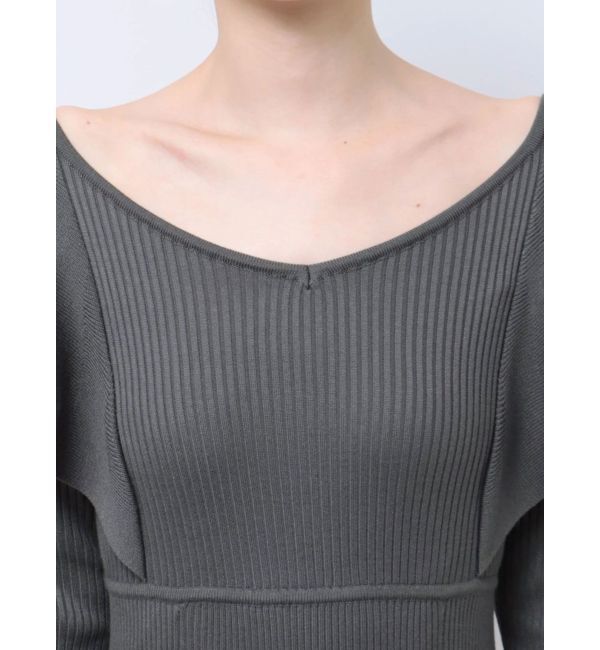 MERCURYDUO「2WAYラッフルマーメイドニットワンピース」|ワンピース|