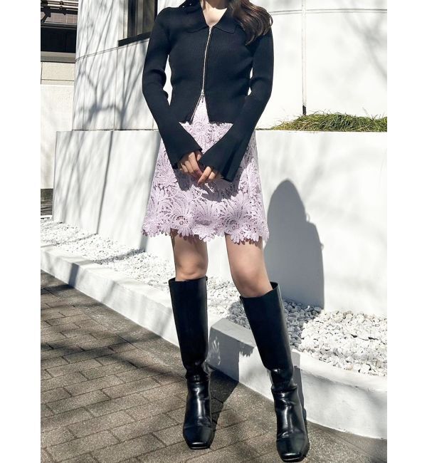 MERCURYDUO「3Dスカラップレースミニスカート」|スカート|