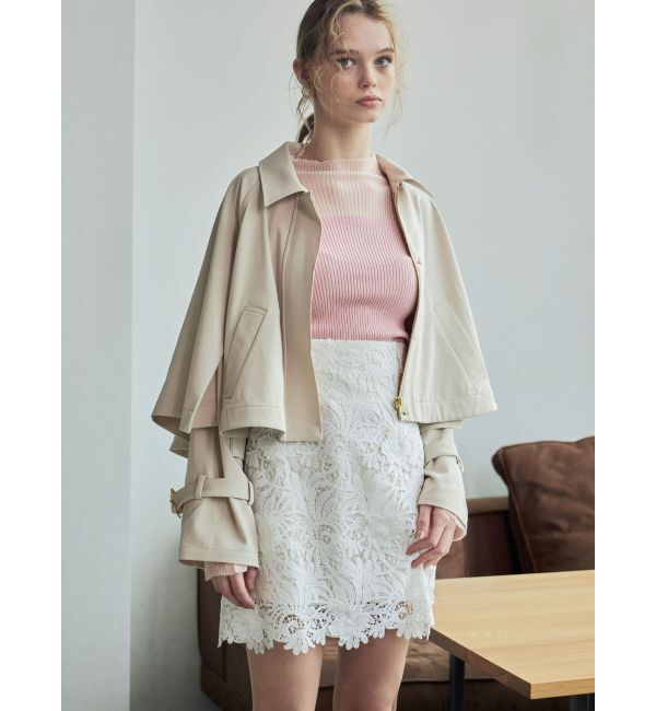 MERCURYDUO「3Dスカラップレースミニスカート」|スカート|