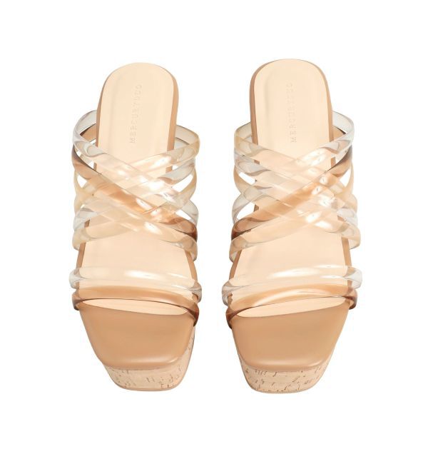 MERCURYDUO「クリアチューブウェッジサンダル」|サンダル|