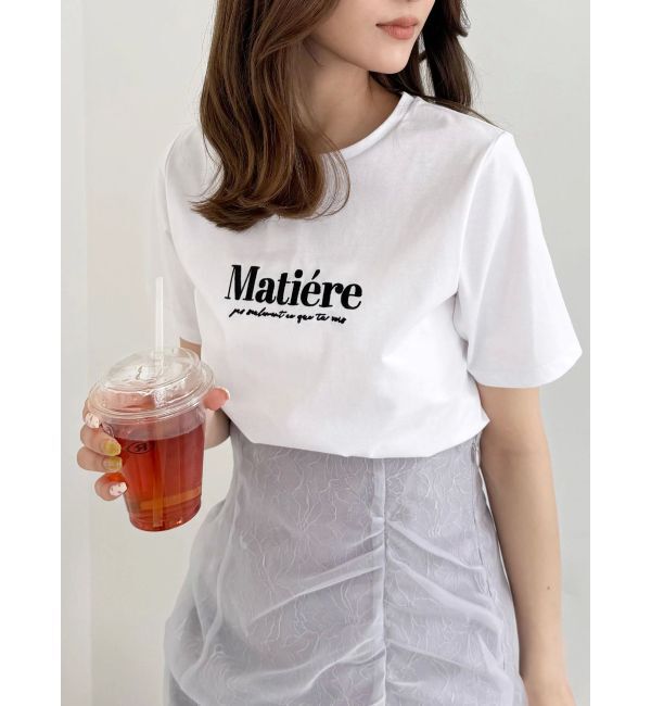 MERCURYDUO「刺繍ロゴTシャツ」|Tシャツ・カットソー|オフホワイト