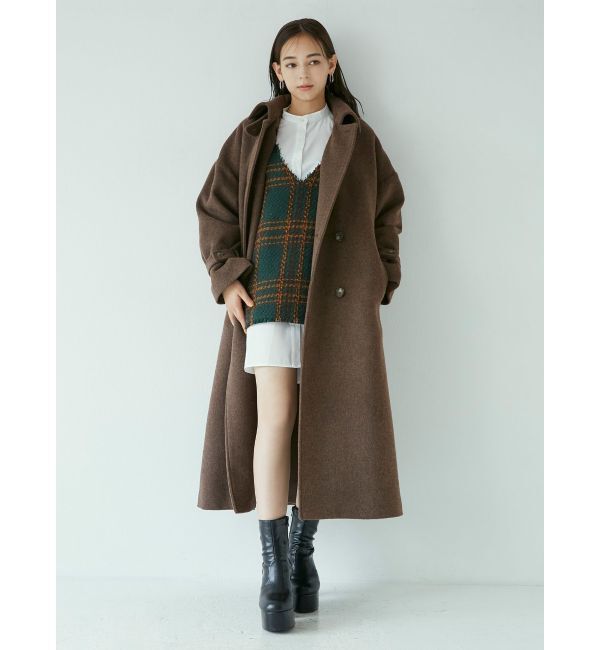 MURUA「ダブルステンカラーコート」|ステンカラーコート|