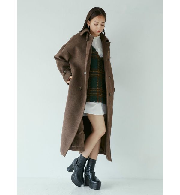 MURUA「ダブルステンカラーコート」|ステンカラーコート|