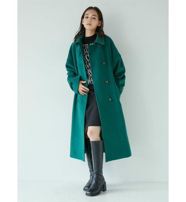 MURUA「ダブルステンカラーコート」|ステンカラーコート|