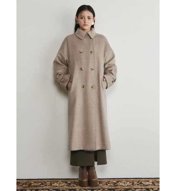 MURUA「ダブルステンカラーコート」|ステンカラーコート|