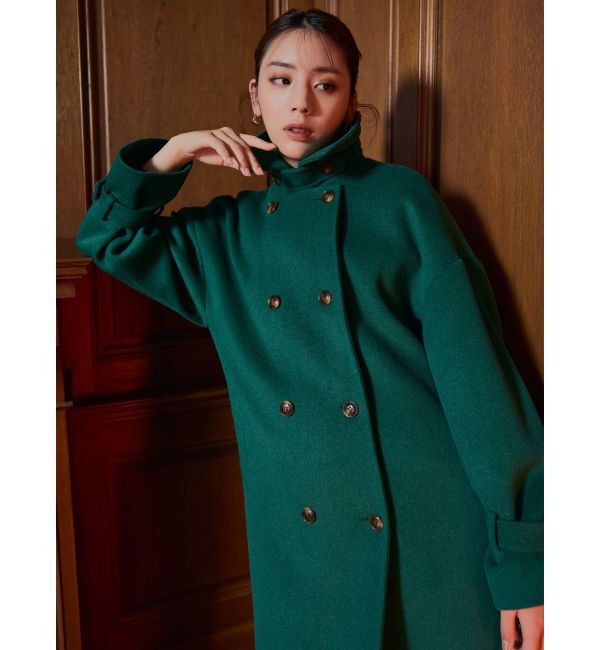 MURUA「ダブルステンカラーコート」|ステンカラーコート|