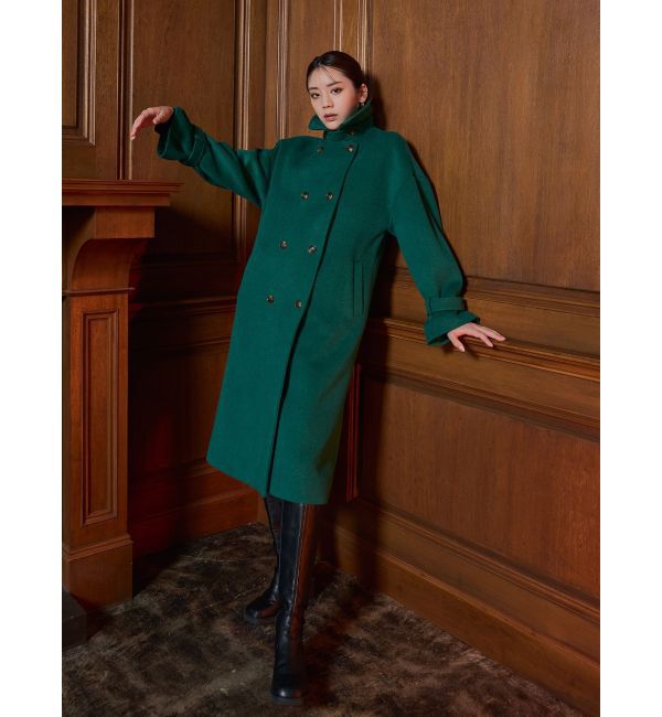 MURUA「ダブルステンカラーコート」|ステンカラーコート|