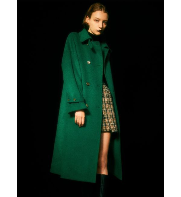 MURUA「ダブルステンカラーコート」|ステンカラーコート|