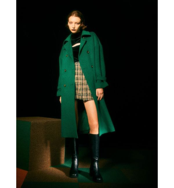 MURUA「ダブルステンカラーコート」|ステンカラーコート|