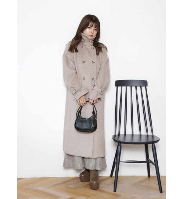 MURUA「ダブルステンカラーコート」|ステンカラーコート|