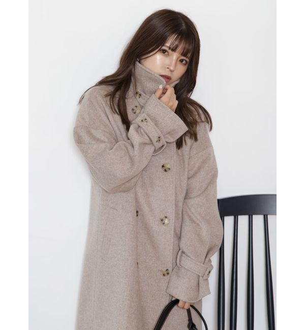 MURUA「ダブルステンカラーコート」|ステンカラーコート|