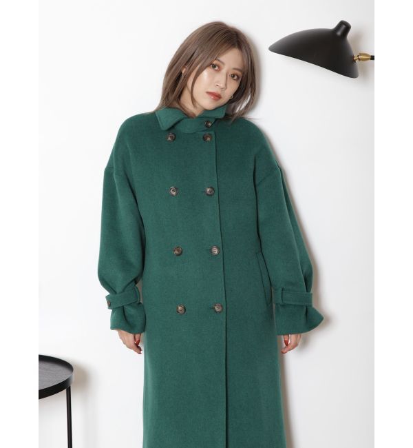 MURUA「ダブルステンカラーコート」|ステンカラーコート|