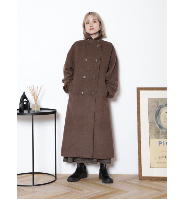 MURUA「ダブルステンカラーコート」|ステンカラーコート|