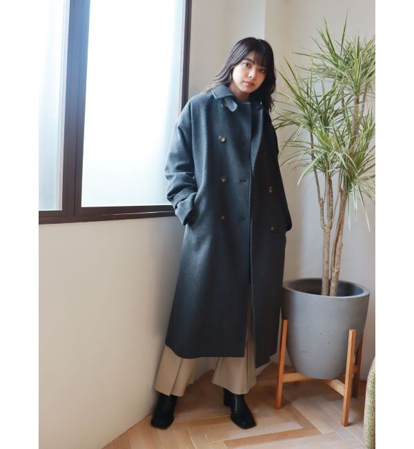 MURUA「ダブルステンカラーコート」|ステンカラーコート|
