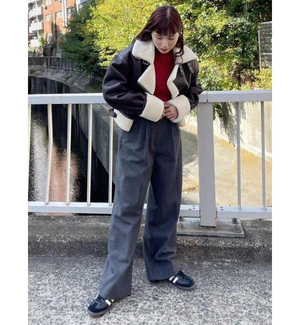 MURUA「ウールライクタックワイドパンツ」|その他|