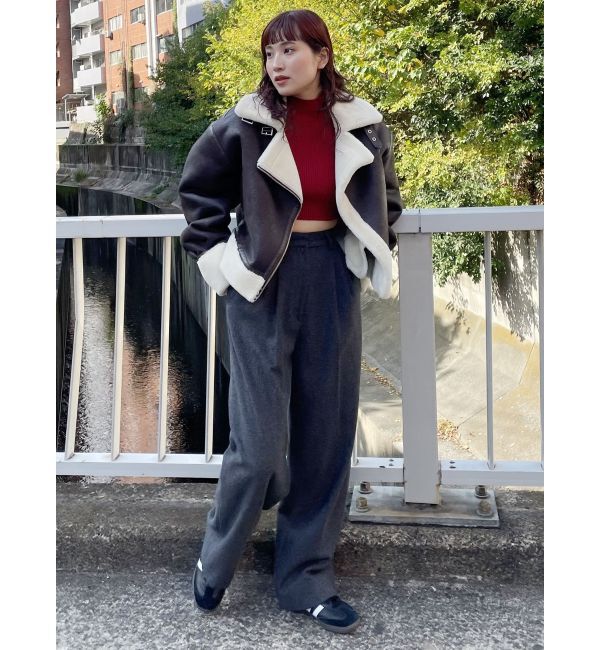 MURUA「ウールライクタックワイドパンツ」|その他|