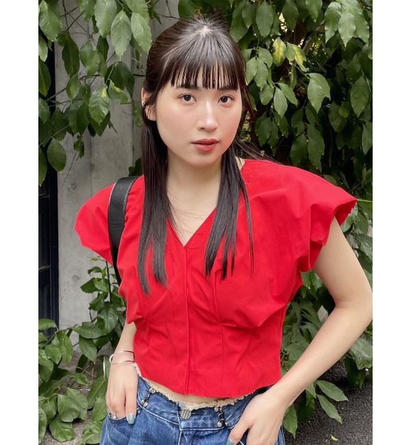 MURUA「2WAYウエストタックショートトップス」|シャツ・ブラウス|