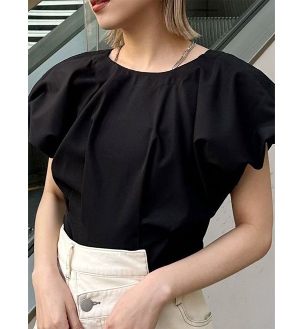 MURUA「2WAYウエストタックショートトップス」|シャツ・ブラウス|ブラック