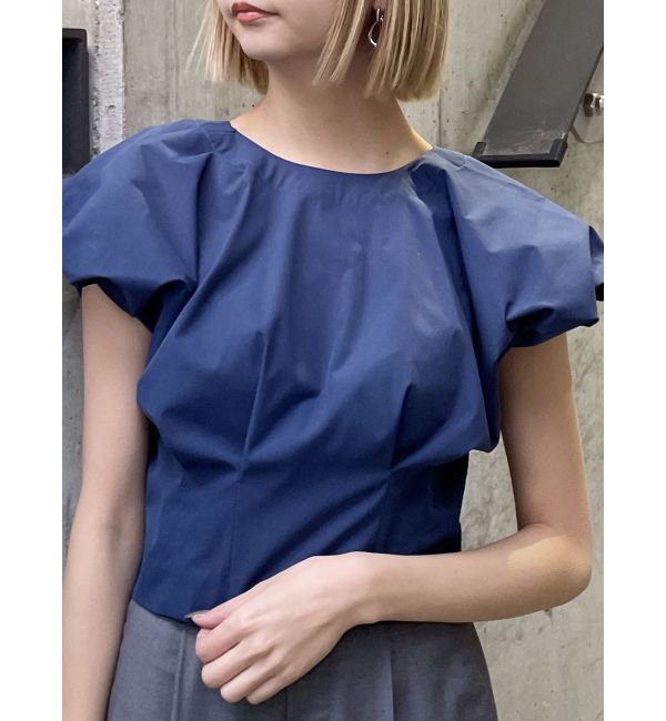 MURUA「2WAYウエストタックショートトップス」|シャツ・ブラウス|ネイビー