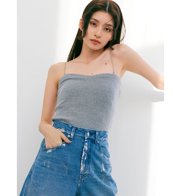 MURUA「2WAYリブキャミソール」|ニット・セーター|グレー