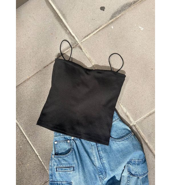 MURUA「2WAYリブキャミソール」|ニット・セーター|ブラック